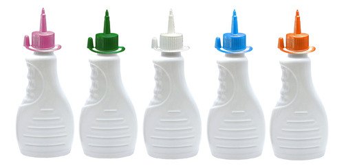 16 Frasco Plástico Branco Pet 300ml C/ Bico Aplicador Bor - Imagem 2