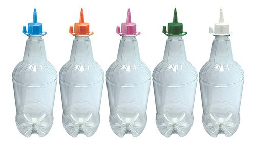 48 Frascos Plásticos Cristal Pet 1l C/ Bico Aplicador Gr2 - Imagem 2
