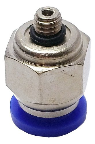 100 Conexão Pneumática Reta Macho Rosca M5 X Tubo 8mm - Imagem 2