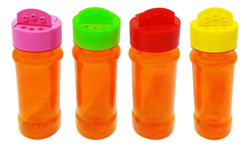 1755 Frasco Plástico Laranjado Pet 120ml Tempero Fliptop Con - Imagem 2