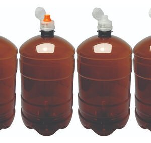 22 Frascos Plástico Âmbar Pet 2l Com Tampa Sport Fliptop Gro
