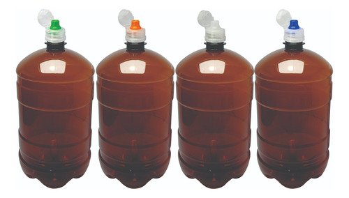 225 Frasco Plástico Âmbar Pet 2l Com Tampa Sport Fliptop Gro