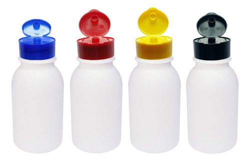 228 Frascos Plástico Branco Pet 200ml Fliptop C/ Rosca Det