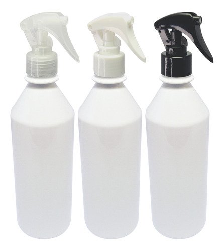765 Frascos Plástico Branco Pet 500ml Válv Mini Gatilho Cos