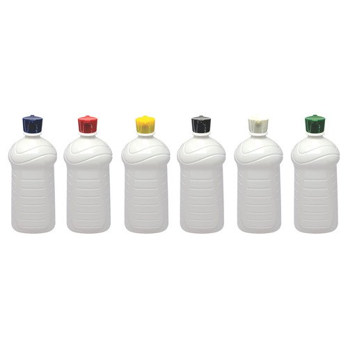 27 Frasco Plástico Branco Pet De 1l Tampa Rosca 2 Bico Ama - Imagem 2