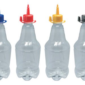 40 Frascos Plástico Cristal Pet 500ml C/ Bico Aplicador Gr2