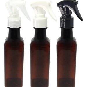 81 Frasco Plástico Âmbar Pet 250ml Válvula Mini Gatilho Aze