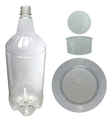 24 Frascos Cristal Pet 2l Aromatizante Tampa Batoque Gr2 - Imagem 5