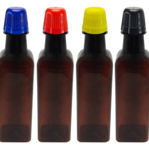 211 Frasco Plástico Âmbar Pet 250ml Tampa Dosadora 20ml Aze