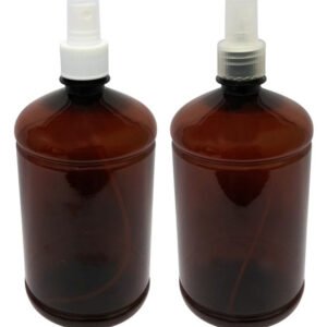 360 Frascos Plásticos Âmbar Pet 1l Com Válvula Spray S Sab