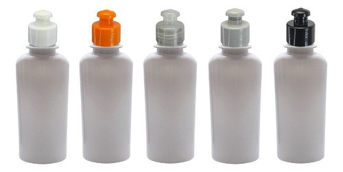 336 Frasco Plástico Branco Pet 140ml Tampa Pushpull Aro - Imagem 2