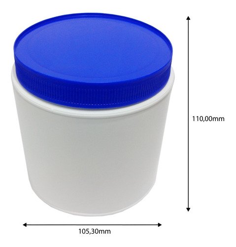 525 Potes Plásticos Branco De 700ml Vazios Com Tampa Rosca - Imagem 6