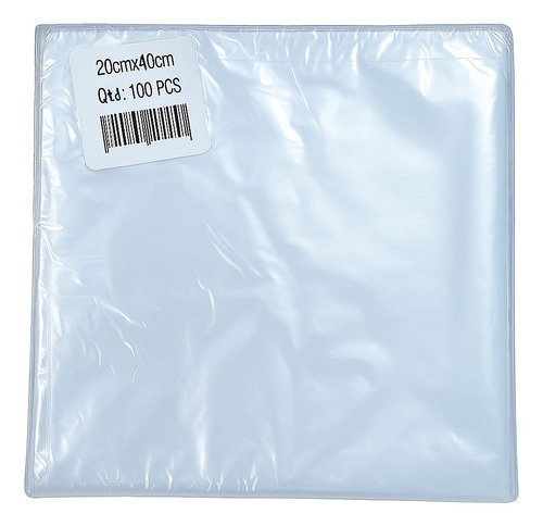 10 Pct Saco Plástico Transparente Pe 20x40 4 Micra C/ 100 - Imagem 2