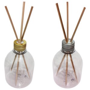 904 Frascos Plástico Cristal 300ml Tampa Difusor Varetas Sab