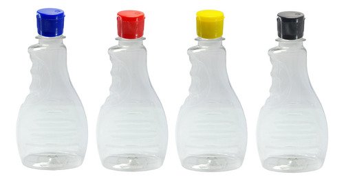 924 Frascos Plástico Cristal Pet 300ml Fliptop Batoque Bor - Imagem 2