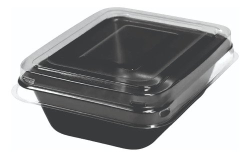 100 Bandeja Forneável Preta 500ml 137x100mm Galvanotek G206