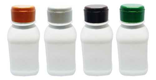 95 Frascos Plástico Branco Pet 200ml Fliptop C/ Rosca Qua - Imagem 4