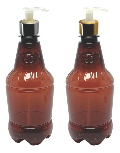 565 Frascos Plástico Âmbar Pet 500ml Válvula Bico Pato L Gr2