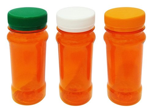 1755 Frasco Plástico Laranjado Pet 120ml Tam Rosca Lacre Con