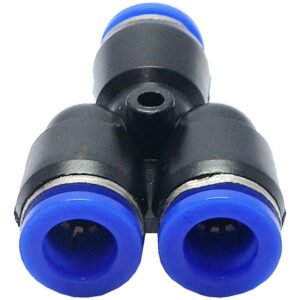 10 Conexão Pneumática Uniao Y 1 Entrada 2 Saidas Tubo 8mm