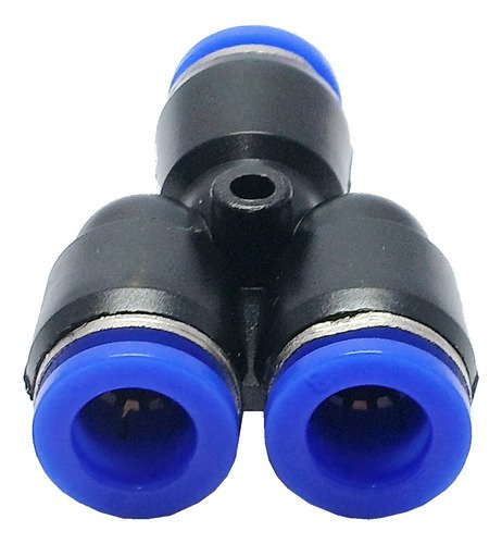 10 Conexão Pneumática Uniao Y 1 Entrada 2 Saidas Tubo 8mm