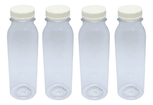 30 Frasco Plástico Cristal Pet 250ml Tam Rosca S/ Lacre Det