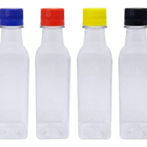 520 Frascos Plástico Cristal Pet 250ml Tampa Rosca Lacre Aze