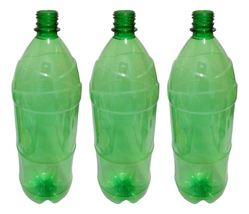12 Frasco Plástico Verde Pet 2l Com Tampa Disktop Ref - Imagem 5