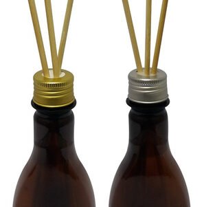 1134 Frascos Plástico Âmbar 200ml Tampa Difusor Varetas Mol