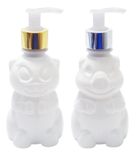 16 Frascos Plástico Branco 300ml Válvula Bico Pato L Zoo