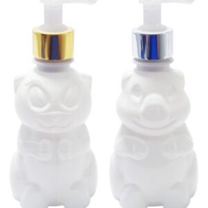 58 Frascos Plástico Branco 300ml Válvula Bico Pato L Zoo