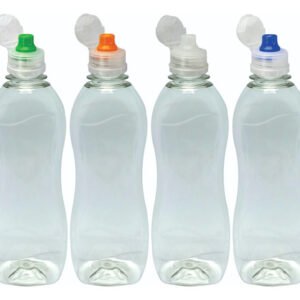 144 Frasco Cristal Pet 360ml Tampa Sport Fliptop Cat