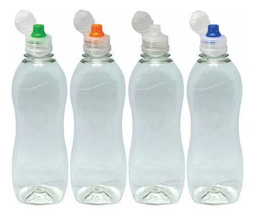 300 Frasco Cristal Pet 360ml Tampa Sport Fliptop Cat