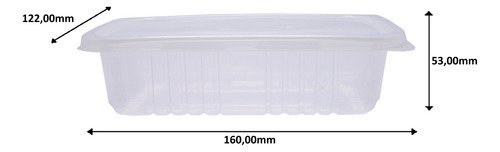 600 Marmita Fitness Incolor Freezer E Micro-ondas 500ml G306 - Imagem 4