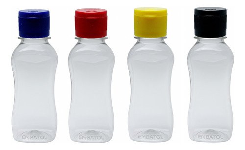 2541 Frascos Plástico Cristal Pet 120ml Fliptop Batoque Cat - Imagem 2