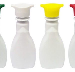 1323 Frasco Plástico Branco Pet 200ml Tampa Rosca 2 Bico Mol