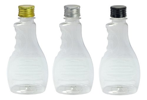 16 Frasco Plástico Cristal Pet 300ml Tampa Alumínio S Bor