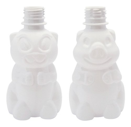 256 Frascos Plástico Branco Pet 300ml Vazios Sem Tampas Zoo