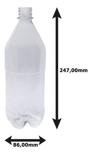 364 Frascos Plástico Cristal Pet 1l Vazios Sem Tampas Agu - Imagem 2