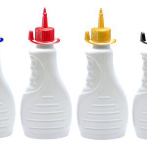 924 Frasco Plástico Branco Pet 300ml C/ Bico Aplicador Bor