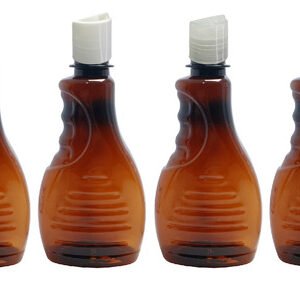 72 Frascos Plástico Ambar Pet 300ml C/ Tampa Disktop Bor
