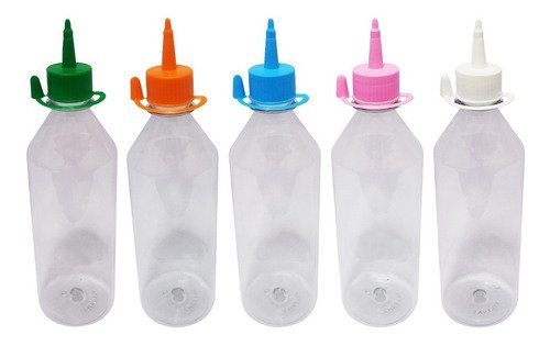 765 Frascos Plástico Cristal Pet 500ml C/ Bico Aplicador Cos - Imagem 2