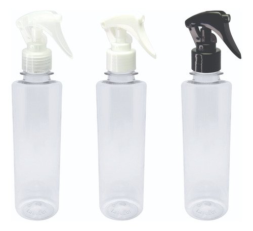 370 Frasco Plásticos Cristal Pet 250ml Válv Mini Gatilho Cos
