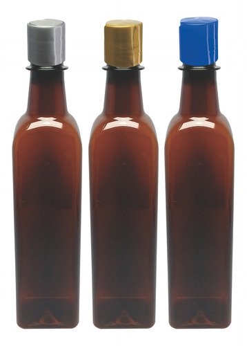 241 Frascos Plástico Âmbar Pet 500ml Com Tampa Disktop Aze - Imagem 4