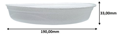 10 Marmitex Branca Isopor 190x33mm 500ml Darnel R100 - Imagem 5