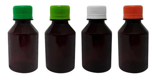 1104 Frasco Plástico Âmbar Pet 120ml Tampa S Batoque Far - Imagem 2