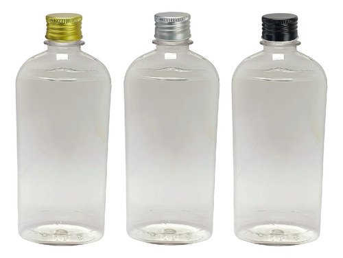 945 Frascos Plástico Cristal Pet 400ml Tampa Aluminio S/ Min