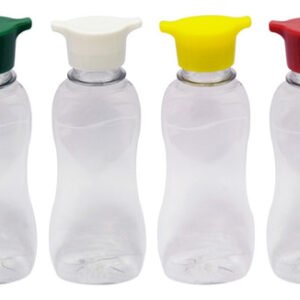 1260 Frasco Plástico Cristal Pet 200ml Tamp Rosca 2 Bico Cat