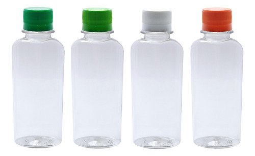 336 Frasco Plástico Cristal Pet 140ml Tampa Rosca Lacre Aro - Imagem 2