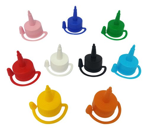 6 Frascos Plástico Âmbar Pet 1l C/ Bico Aplicador Agu - Imagem 4